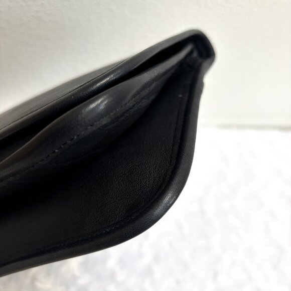 Vintage Coach Envelope Clutch 9550 in Navy Leather - NYC made 1977 - EVC - Rare - Picture 8 of 15